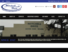 Tablet Screenshot of mitchellbrosmachine.com